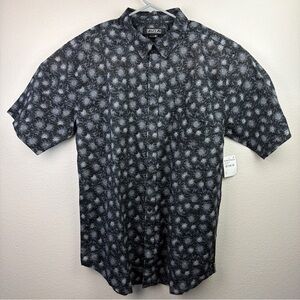 Ezekiel Button Down Shirt Short Sleeve Black Men’s XXL NWT